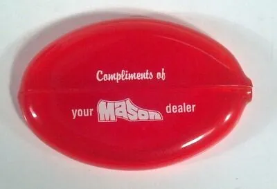 Vintage Mason Shoes Dealer Promo 3  Rubber Squeeze Coin Purse • $9.99