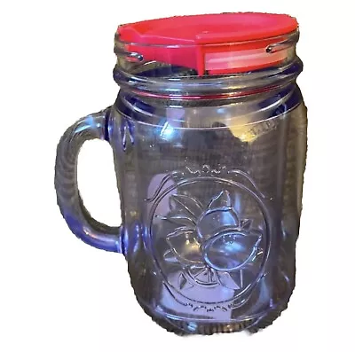 Aladdin Hard Plastic Mason Jar Drinkware NWT Can Use W/ Or W/out Straw • $15.50