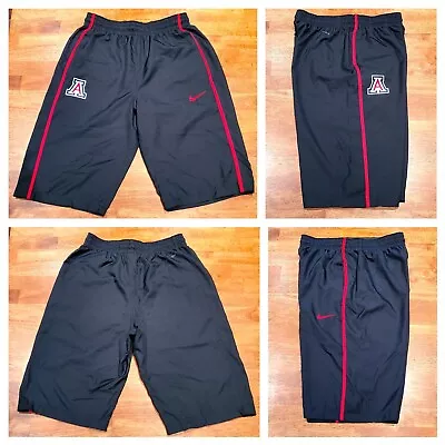 Arizona Wildcats NCAA Nike Dri-Fit Baggy Basketball Long Shorts Mens Large Gray • $29.99