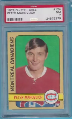 1972/73 O Pee Chee Pete Mahovlich    Psa 7 • $24.99