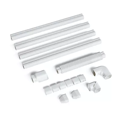 16ft PVC Decorative Line Set Cover Kit 3” Wide For Mini Split And Central AC • $64.99