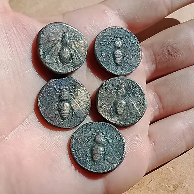 Ionia Ephesus Ar Tetradrachm Bee Stag Lot 5 Silver Bronze Coins 4th Century B.c. • $300