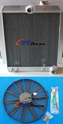 Aluminum Radiator+Fan FOR CHEVY PICK UP 1948-1954 TRUCK AT/MT • $220