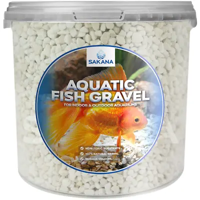 £10.99 • Buy Sakana White Aquatic Fish Gravel - Premium Substrate Tank Pond Decorative Stones