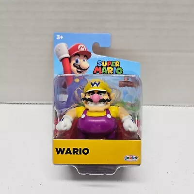 Super Mario WARIO - 2.5” Articulated Action Figure - Jakks NEW - RARE HTF • $29.99
