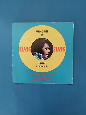 Vintage Memories Of Elvis Series RCA Records Promo Concert And LP Photo Album • $10