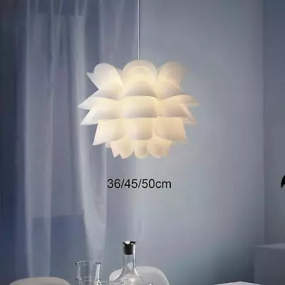 Lotus Flower Lamp Shade Puzzle Lampshade White For Restaurant Cafe Study • £17.38