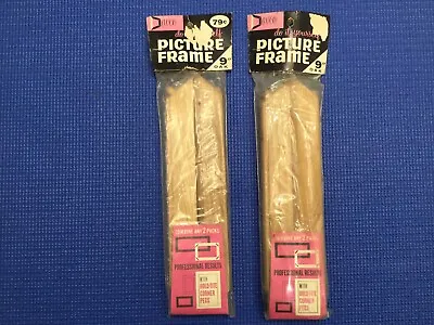 Vintage “Do It Yourself” Classic 9 Inch OAK Picture Frame Kit NOS DATED 1964 • $19.99