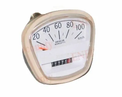 Lambretta White Face Speedometer 100kph Veglia Borletti Speedo SX TV Special @Vi • $24.14