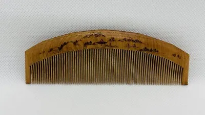 Japanese Carved Wooden Hair Comb Vintage Haircare Accessory Kushi • £28.67