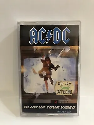 AC/DC Blow Up Your Video Rare AU EMI Cassette Australian Oz Hard Rock Alberts • $24.95