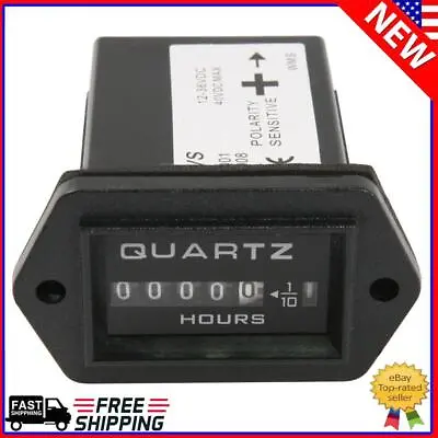 Hour Meter Timing Instrument Splash Resistant For Marine Boat Lawn Truck Tractor • $9.87