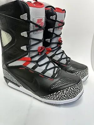 Nike Kaiju Black Cement Nike Snowboard Boots 376276-001 Size 12 SBB • $1000