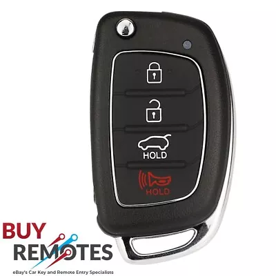 Hyundai 4 Button Replacement Car Key Suits Santa Fe Ix35 Ix20 Ix40 IX45 Flip Key • $13.50