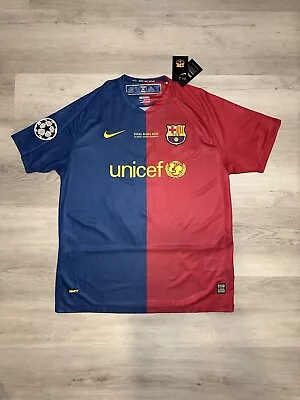 Barcelona 2008/2009 Retro Messi Short Sleeve Jersey Medium • $49.99