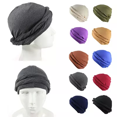 Durag Turban For Men Satin Wave Cap Unisex Elastic Unisex Elegant Wear  • $9.68