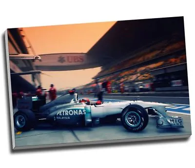 F1 Formula 1 Dusk Canvas Print Wall Art 30x20  A1 • £24.99