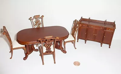 Bespaq Dollhouse Miniature Chelton 6 Pc. Dining Room Set 1466-68 Nwn • $282.80