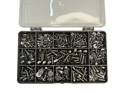 £16.52 • Buy Stainless Steel Socket Countersunk Machine Screws M3 M4 M5 A2  Assorted 445pcs