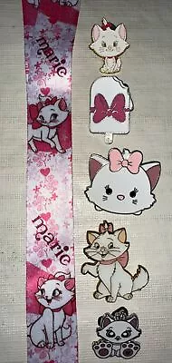 Marie ARISTOCATS Lanyard Starter Set With 5 Disney Trading Pins NEW • $12.95