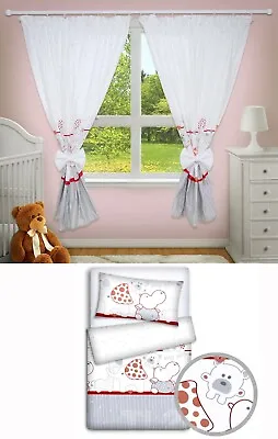£31.99 • Buy Nursery 2pc Bedding Set For Cot Bed With Matching Decorative Curtains Baby Room