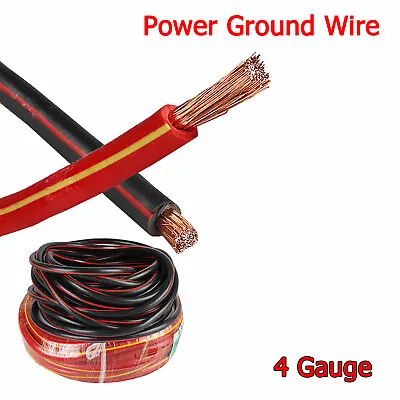4 Gauge Power Wire Battery Cable Automotive Truck RV Wiring Solar Inverter Lot • $23.24