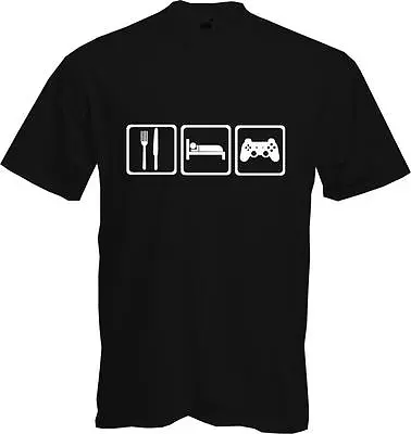 Eat Sleep Game - Funny - Gamer - Quality T-shirt • £9.99