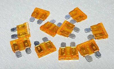 $6.65 • Buy 10pcs 5 Amp Orange Standard Blade Fuse ATU 5A Wedge Fuse