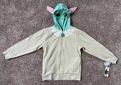 Disney Mad Engine Mandalorian Baby Yoda Grogu Full Zip Mask Hoodie - M - READ! • $8.63