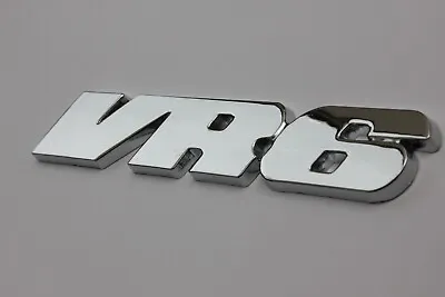 VR6 Badge Chrome Silver Emblem For Golf Jetta Beetle Tauareg Altas • $12.20