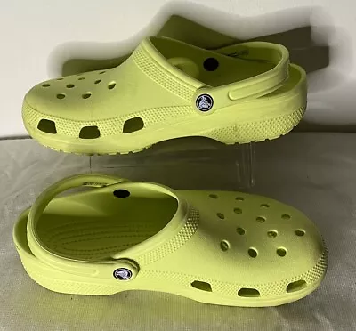 Crocs Classic Clog Celery Green Men’s S 9 Women 11 Confortable Walking Shoes • $22.89