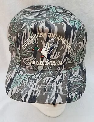 $44.99 • Buy 2000 Yolo County CA Vintage Ducks Unlimited Snapback Hunting Hat Cap Camouflage 