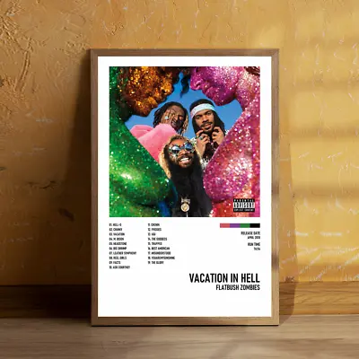 Vacation In Hell - Flatbush Zombies Album Poster Custom Music Canvas Poster • $7.59