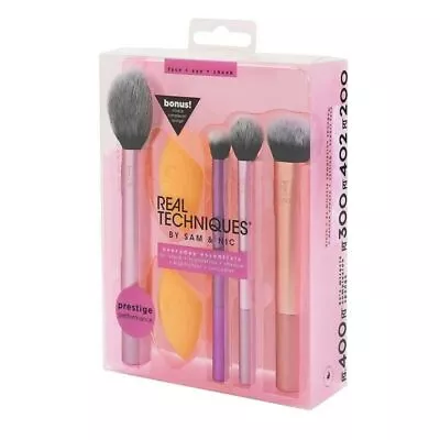 2024 Real Techniques Makeup Brushes Set Foundation Smooth Blender Sponges Puff • $24.16