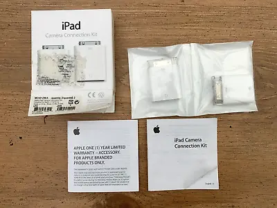 Genuine Apple A1358/a1362 Ipad Camera Connection Kit - Mc531zm/a - Never Used • £11.99