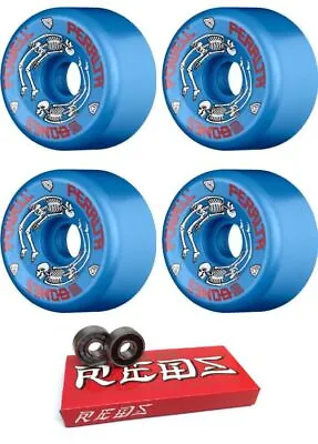 Powell Peralta  G Bones Skateboard Wheels - 64mm 97a + Bearings • $71.99