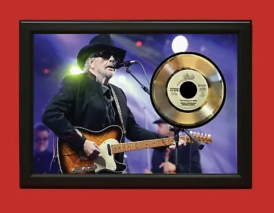 Merle Haggard 2 Poster Art Wood Framed 45 Gold Record Display C3 • $199.95