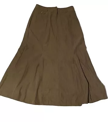 J. Jill Size 4 Women’s Long Brown Skirt Read Flaw • $11.99