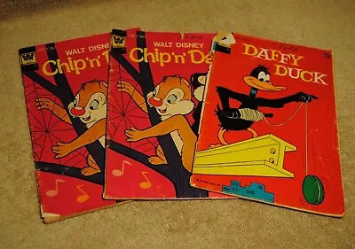 3 Old Comic Books 1972 Daffy Duck No.75 & Chip ‘n’ Dale No.15 • $12