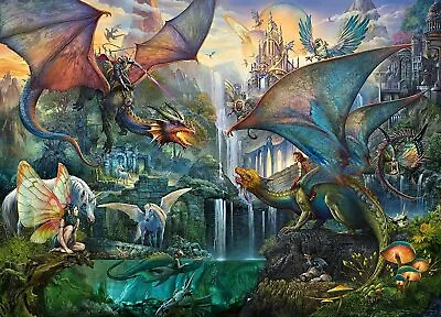 NEW Ravensburger 16721-0 Magic Forest Dragons 9000 Piece Jigsaw Puzzle • $193.69