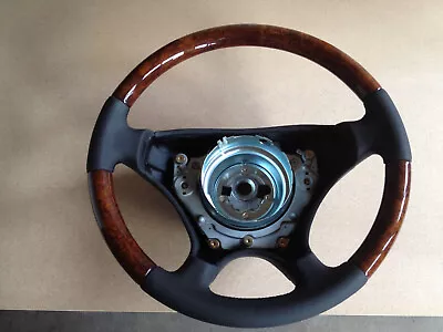 1990-2002 M-Benz R129; W140C; W124C; R170 Sportline Wooden/leather Steering • $439