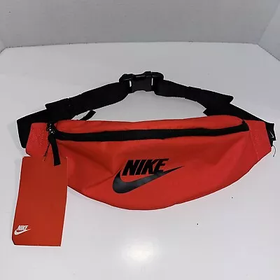 Nike Heritage Fanny Pack Waistpack Adjustable Strap Neon Orange • $22.95