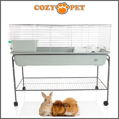 Rabbit / Guinea Pig 1-Tier Cage By Cozy Pet 120cm Inc Stand Rat Chinchilla Hutch • £104.99