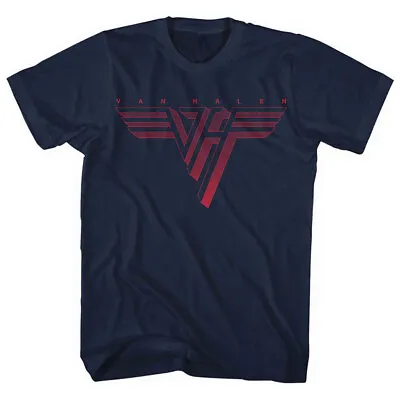 Van Halen Classic Logo Navy T-Shirt OFFICIAL • £14.99