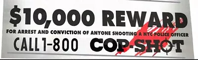 NYPD Rear COP SHOT Police NON Reflective Bumper Decal 2023 Print Version • $15