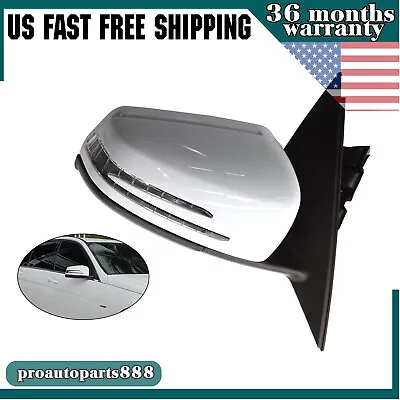 Rear View Right Side Mirror Assembly White For 2011-2014 Mercedes C250 C300 C350 • $88.05