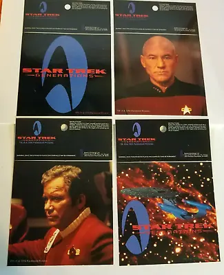 $9.95 • Buy Lot Of 4 Star Trek Stickers Generations Paramount 1994