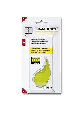 Karcher Window Cleaner Concentrate Sachets (4 X 20ml) - Window Vac -  62953020 • £8.99