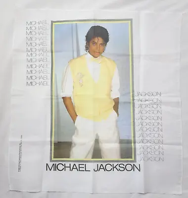 Michael Jackson 1983 Thriller Banner Flag Wall Hanging 22x22 Vintage • $9.99