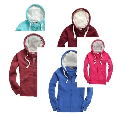 Cotton Ridge Premium Super Soft Peach Finish Adult Zip Hoodie Many Colours W81 • £21.50